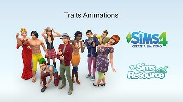 TSR The Sims 4 CAS Demo Traits Animations