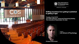Brian Nosek - Shifting incentives from getting it published to getting it right
