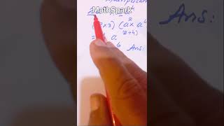 Algebraic Multiplication Explained | Basic Algebra Lesson for Beginners #maths#maths #shorts
