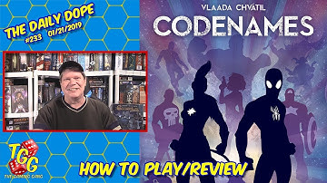 Codenames Marvel - How to Play and Review on The Daily Dope #233