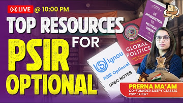 Complete PSIR Optional Booklist for Beginners | UPSC 2025 Best PSIR Resources | Sleepy Classes IAS