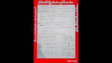 (Part -1) Application of derivative #derivatives #application #maths #youtubeshorts #shorts #short