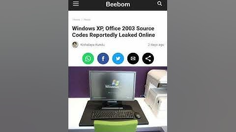 Windows xp and more Microsoft software leaked source code publicly 😲