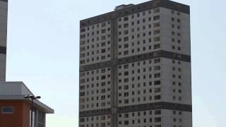 Demolition of Sandiefield Road Towers, Gorbals, Glasgow