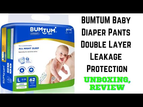 BUMTUM Baby Diaper Pants Double Layer Leakage Protection High