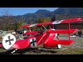 Red baron rc scale model airplane fokker dr1