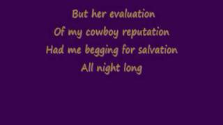 Video thumbnail of "Save a Horse Ride a Cowboy Lyrics"