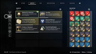 Where Do I Find My Quests, Challenges, Bounties And Quest Items Destiny 2 New Light Guide