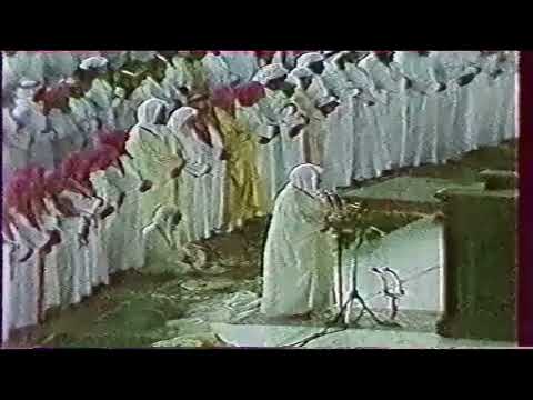 تلاوة من تراويح الحرم المكي من سورتي النمل والقصص الشيخ علي جابر 19 9 1407هـ