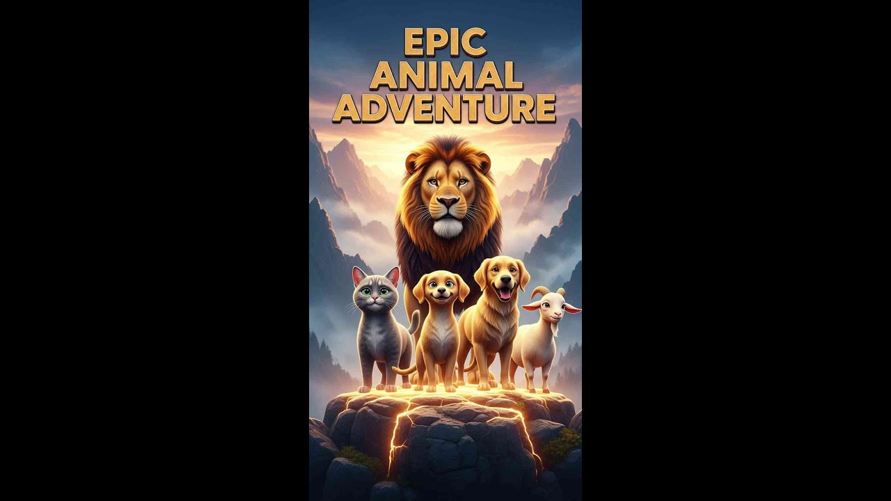 Cat, Dog, Lion & Goat Epic Adventure | Emotional & Funny Animal Movie | Full HD Wildlife Story 2025