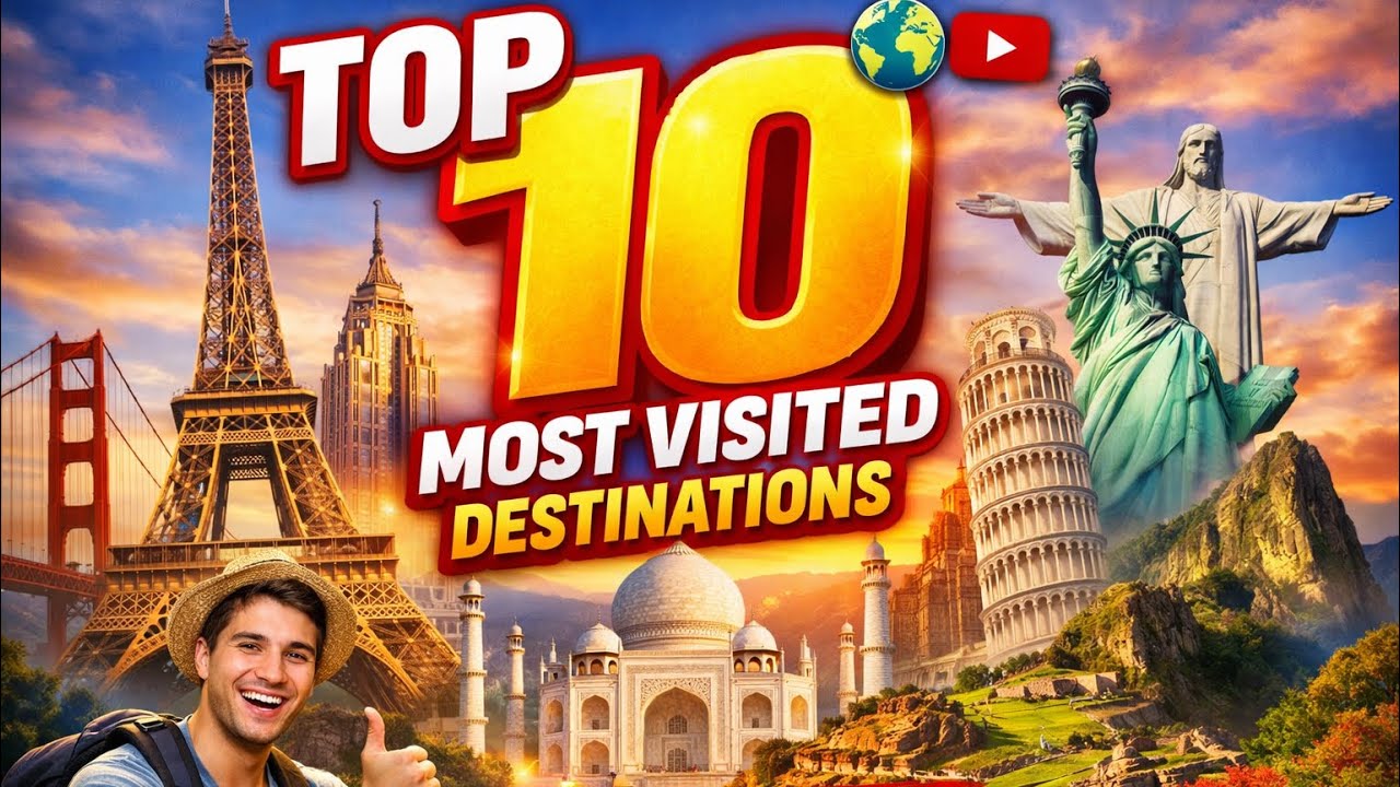 Top 10 Most Visited Tourist Destinations. 