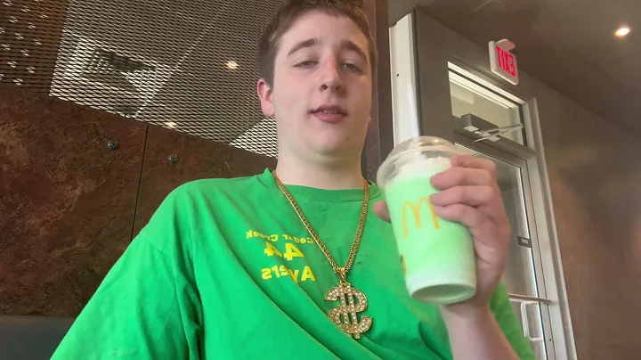 Trying the Shamrock Shake