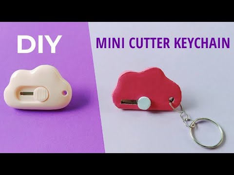 Video Làm dao rọc giấy mini hình đám mây có thể làm móc khóa... - youtube
