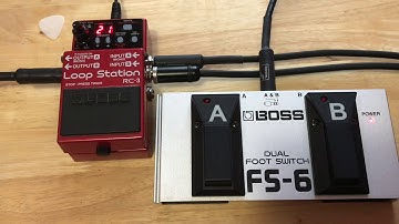 BOSS RC 3 Loop Station w FS-6 dual foot switch