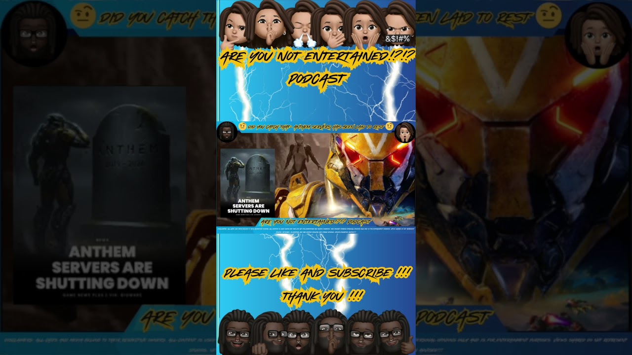 Anthem Is OFFICIALLY DEAD — Servers Shut Down – Fans Came together for the viewing!!