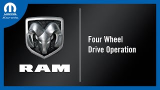 Four Wheel Drive Operation | How To | 2022 Ram Trucks