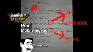 NGAKAK!!! Ada Puisi Mobile Legends -