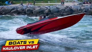 THIS BOAT IS STRUGGLING AT HAULOVER INLET! | Boats vs Haulover Inlet