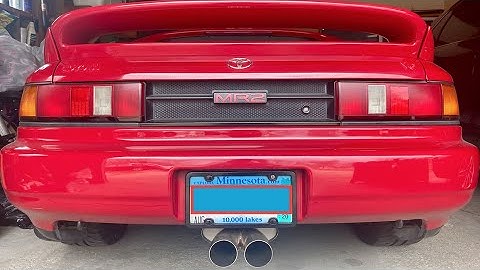 2GR MR2 Cold Start-Wilhelm Raceworks Center Exit Exhaust
