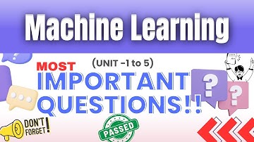 Machine Learning Important Questions Explained | RGPV