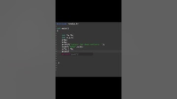 somme de deux entiers (programmation c).