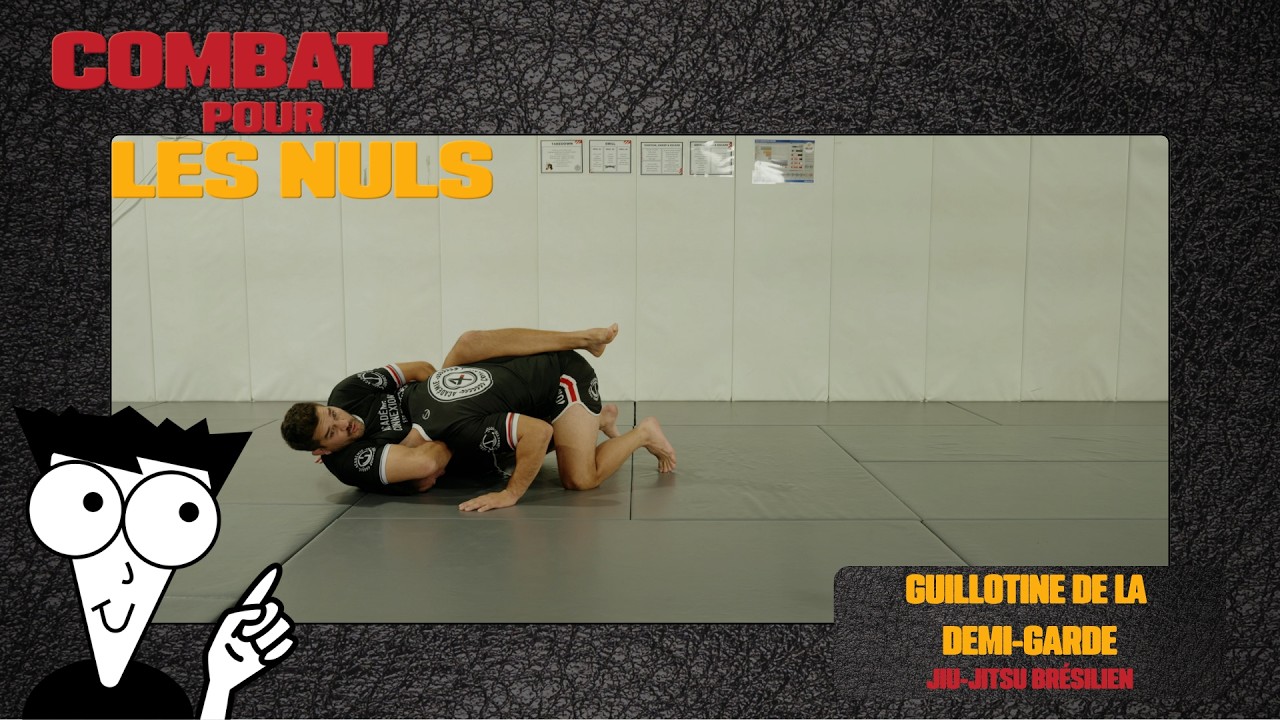 Guillotine de la demi-garde - Jiu-jitsu brésilien - 09