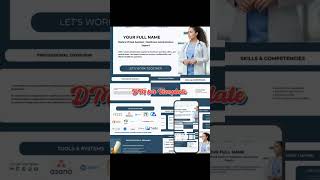 Medical Virtual Assistant Portfolio ( 100% Customizable) - A Sample Website Portfolio Template