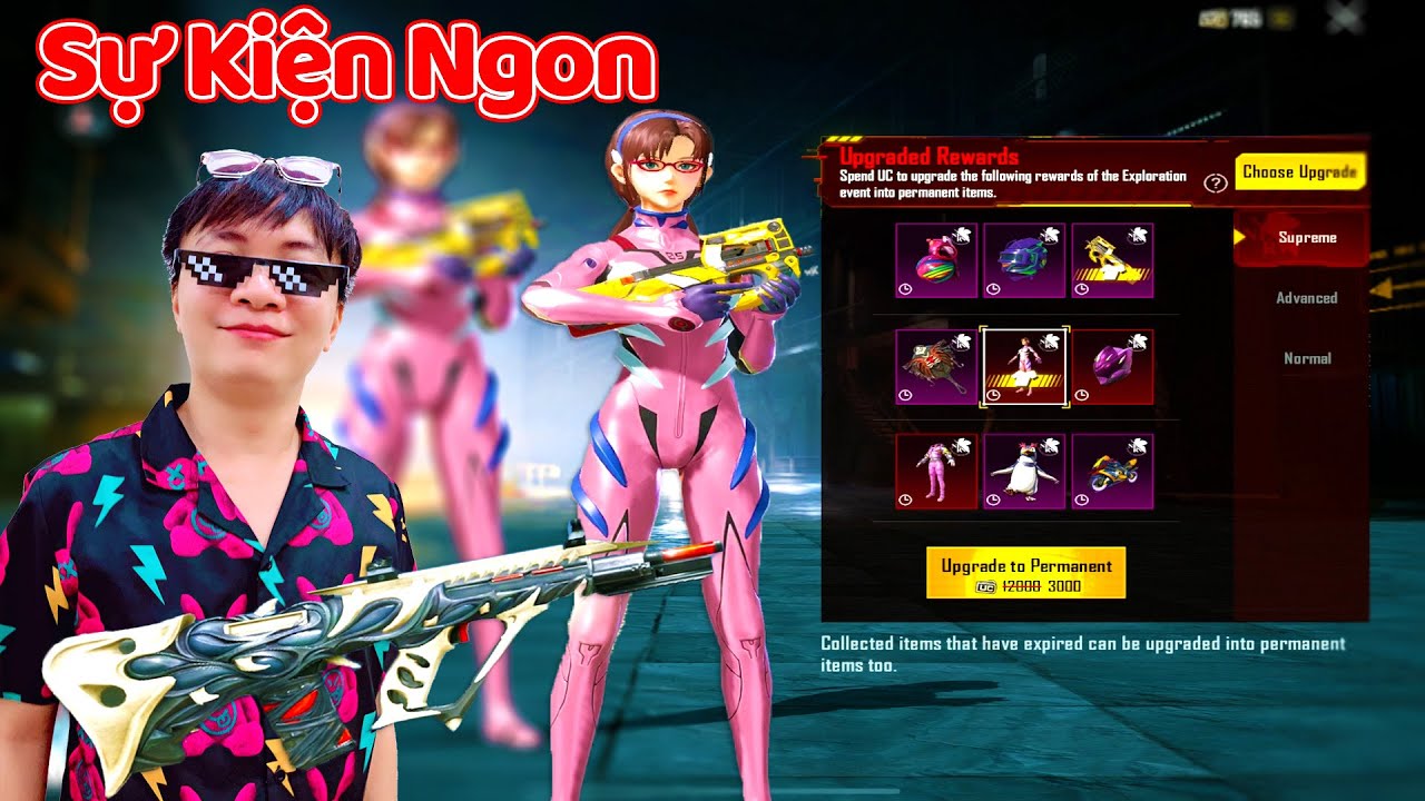 PUBG Mobile – Đốt Tiền Với Sự Kiện Hợp Tác Cùng Evangelion TuấnHC Hên Tột Cùng