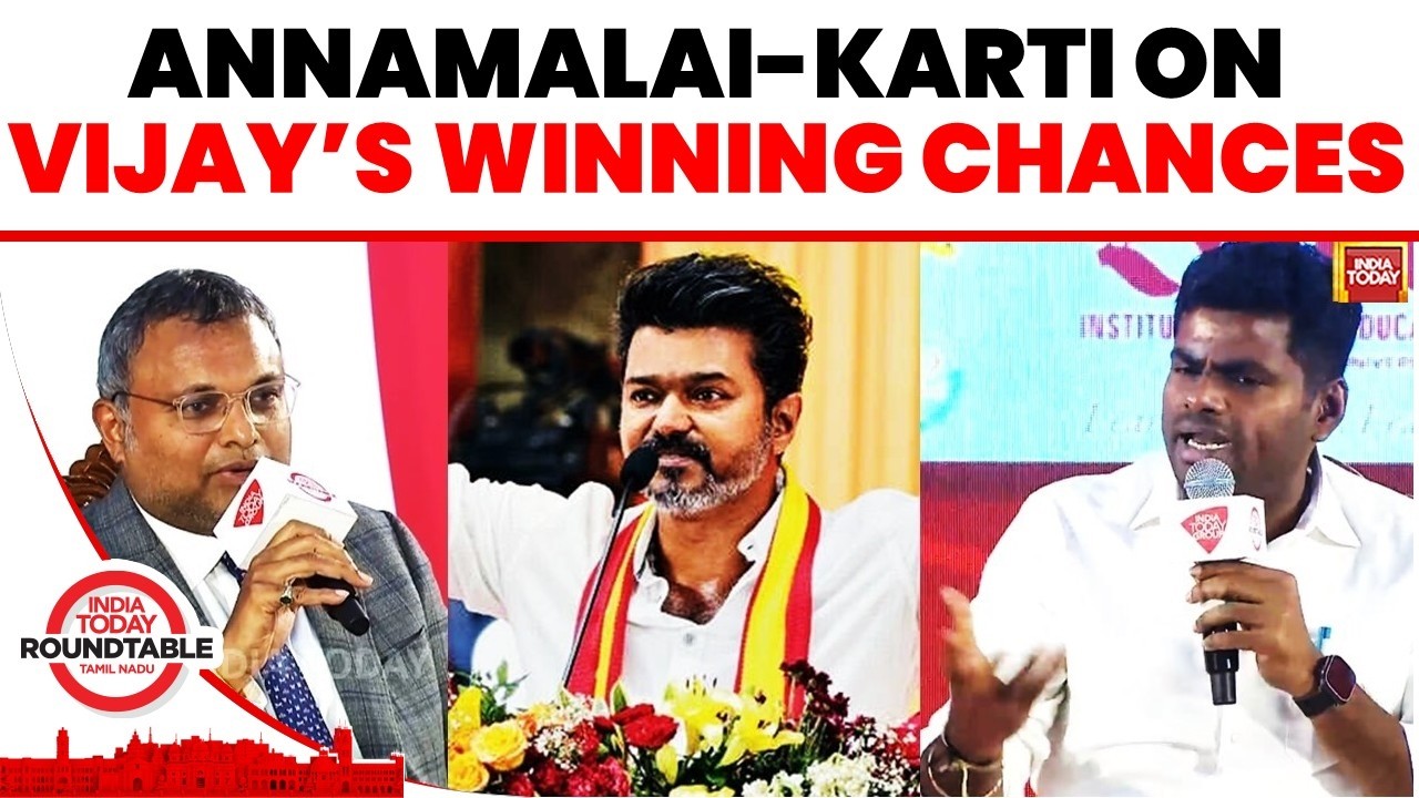 K Annamalai, Karthi Chidambaram and Rajdeep Sardesai on the Vijay Factor | India Today Debate