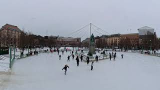 Ice Skating in Stockholm, Kungsträdgården in 360