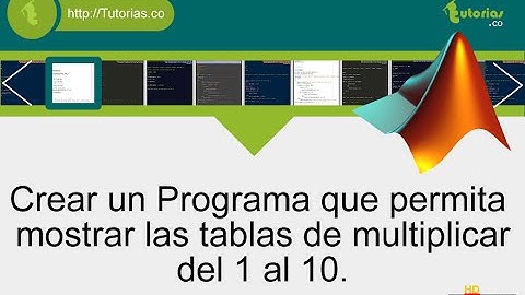 ciclo for – matLab (tablas de multiplicar del 1 al 10)