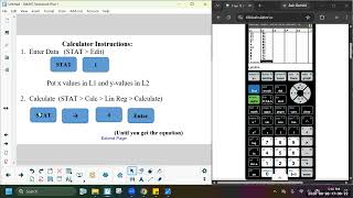 Finding LinReg on Graphing Calculator