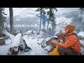 Backpacking turned survival mode  winter camping in idahos remote backcountry  beehive lake