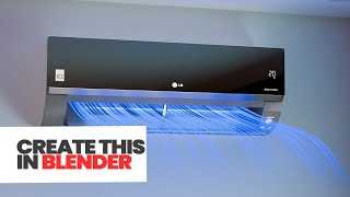 "AC Air Flow Tutorial | Realistic Air Simulation in Blender (Step by Step)"