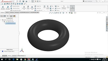 How to Make / Create Car Tyre Tube in SolidWorks