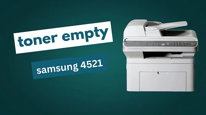 Samsung SCX_4521f Toner Reset Tutorial | Fix 'Toner Empty' Error