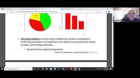 Math 1342 Stats  section 1.1, 1.2 and 1.3