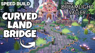 CURVY LAND BRIDGE TUTORIAL River Kit Series / Beauty & the Beasts Castle / Disney Dreamlight Valley @elles.cottage