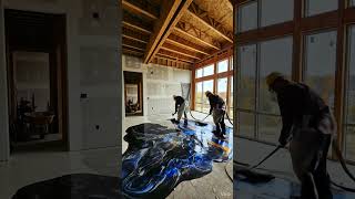 “Liquid Marble Living Room👌"A Cinematic Epoxy Transformation”#EpoxyFloor #CinematicDesign