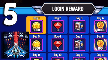 Space Shooter - Gameplay Walkthrough Part 5 - Login Reward (Android, iOS)