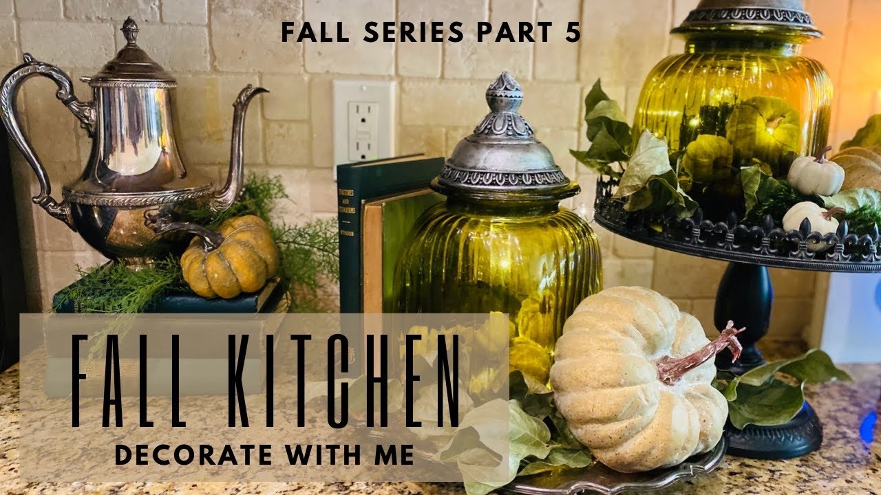 FALL KITCHEN DECOR - FALL DECORATE WITH ME - Part 5 - Vintage and French Country Inspired - Graceful