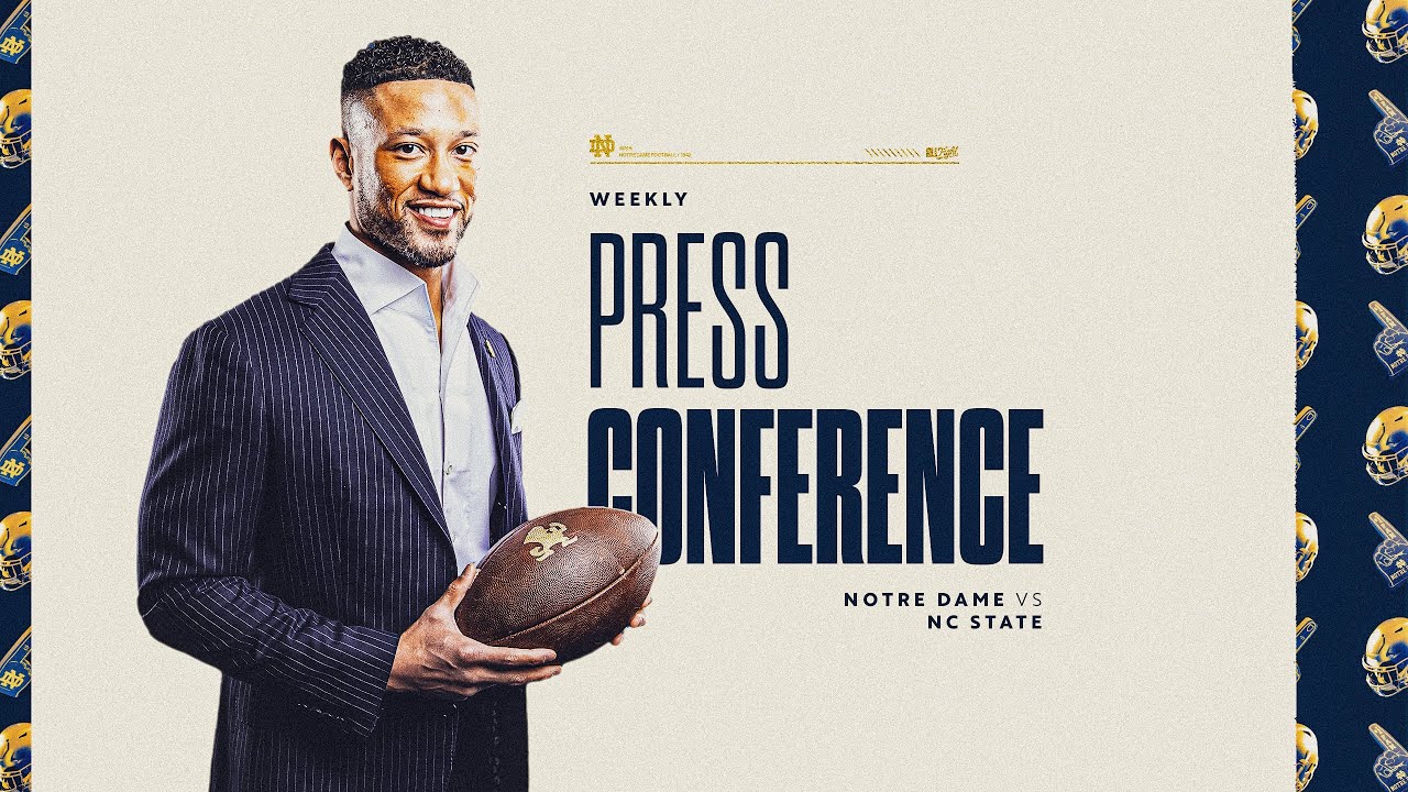 NC State Marcus Freeman Weekly Press Conference 9 4 23 Notre Dame nc-state-marcus-freeman-weekly-press-conference-9-4-23-notre-dame
