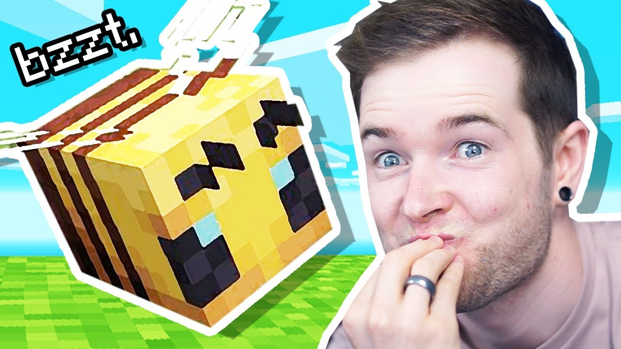 Playing with NEW Minecraft BEES!