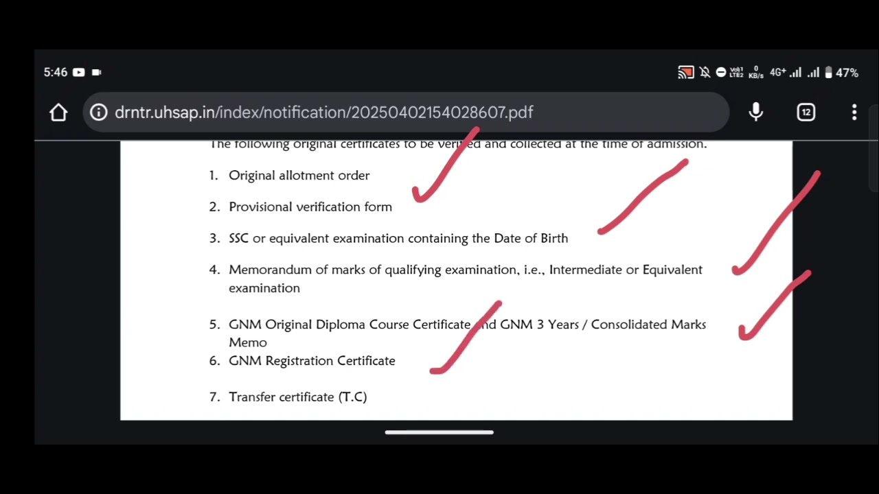 Post Basic Bsc Nursing 2025 || phase 2 Seat allotment Released 🥳 | Self Reporting process | NTRUHS