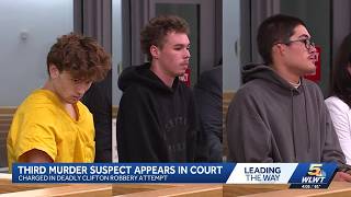 Third suspect charged in deadly Clifton shooting makes first court appearance
