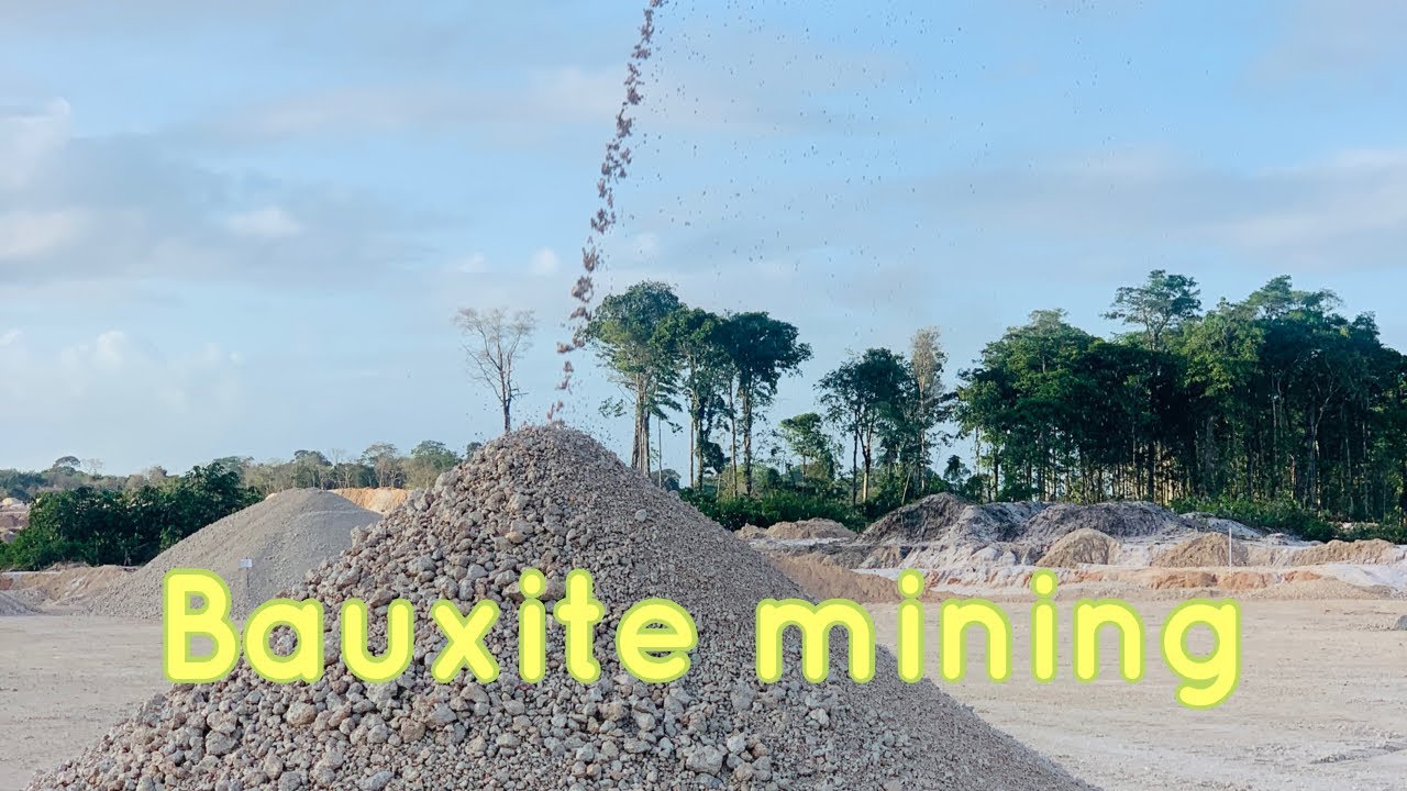 Bauxite mining in linden Guyana 2021 YouTube
