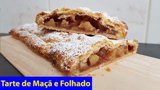 Tarte de Maçã e Folhado facil e simples de fazer