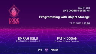 Celebrity CODERUNNER - 3 - Programming with Object Storage Profile