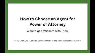 Datos How to Choose an Agent for Power of Attorney Noticias