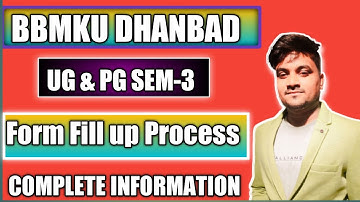 BBMKU UG & PG Sem-3 Form Fill up Complete Process Step by Step